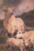 Sir Edwin Landseer Wild Cattle at Chillingham (nn03) France oil painting artist